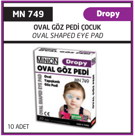 Minion Dropy Göz Pedi Çocuk 10'lu
