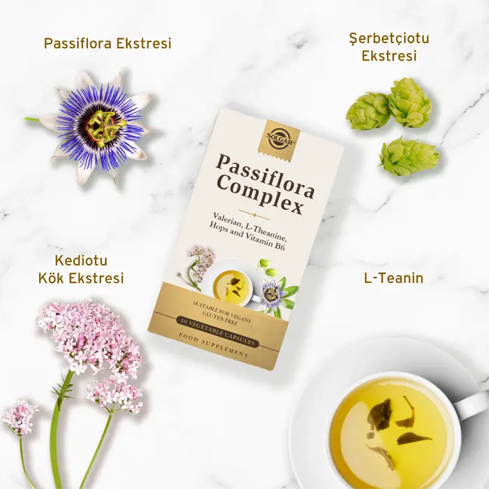 Solgar Passiflora Complex 30 Kapsül - (SKT: 10/2026)