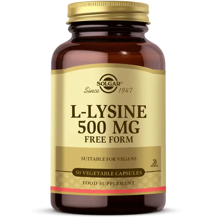 Solgar L-Lysine 500 mg 50 Kapsül - (SKT: 09/2027)