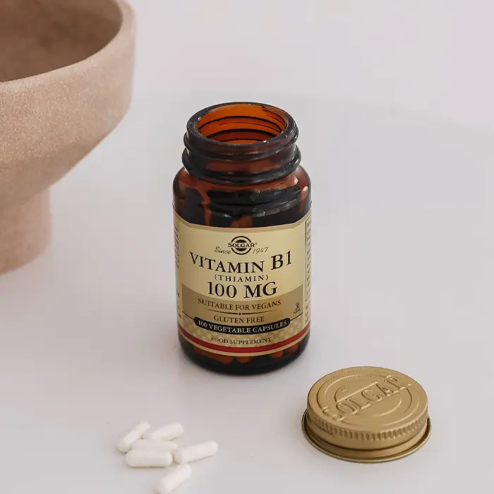 Solgar Vitamin B1 Thiamin 100 mg 100 Vegetable Kapsül - (SKT: 09/2027)