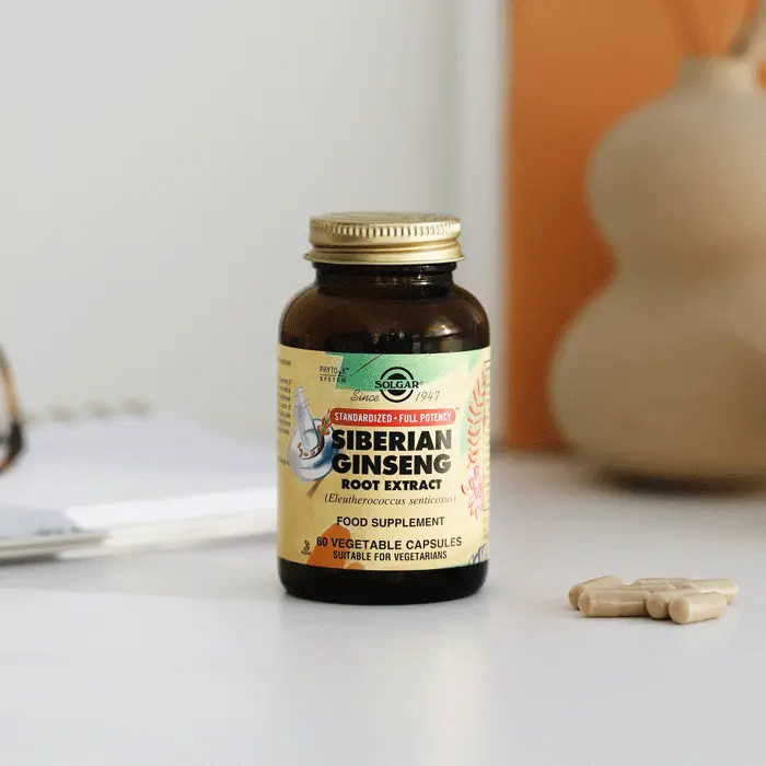 Solgar Siberian Ginseng Root Extract 60 Kapsül - (SKT: 08/2027)