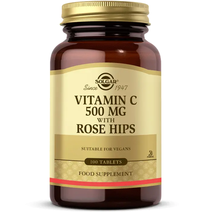 Solgar Vitamin C with Rose Hips 500 mg 100 Tablet - (SKT: 06/2028)
