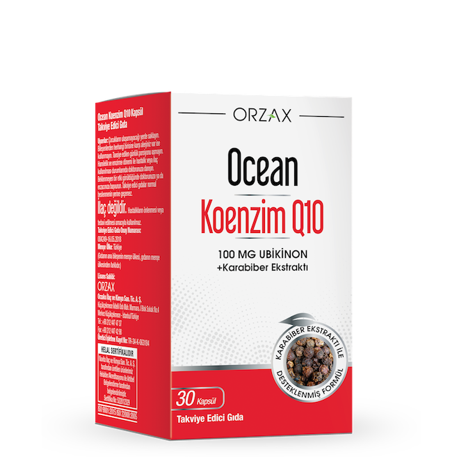 Ocean Koenzim Q10 100mg 30 Kapsül - (SKT: 05/2026)