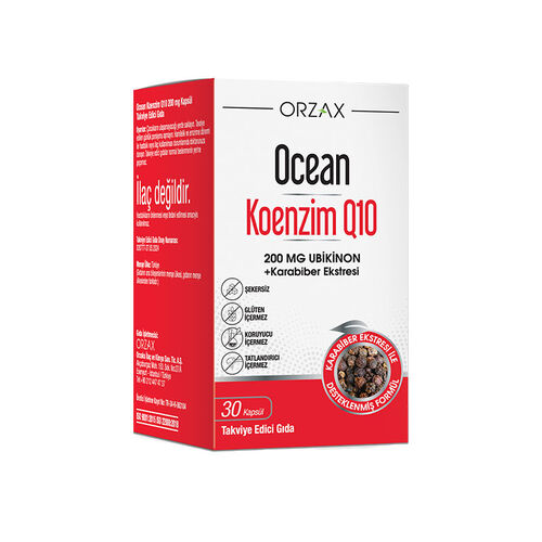Ocean Koenzim Q10 200 mg 30 Kapsül - (SKT: 08/2027)