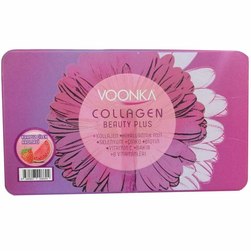 Voonka Collagen Beauty Plus Karpuz & Çilek Aromalı 30 Saşe - (SKT: 01/2026)