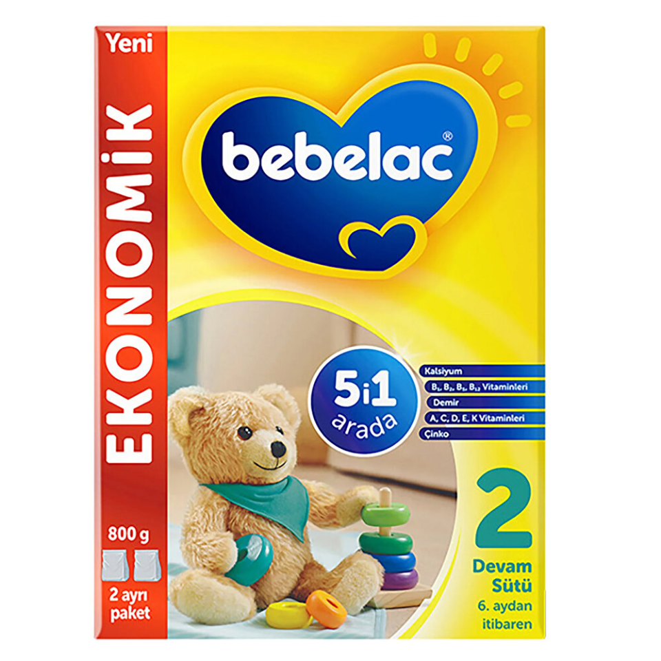 Bebelac 2 Devam Sütü 6 Ay+ 800 gr - (SKT:09/2025)