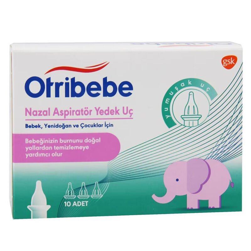 Otribebe Nazal Aspiratör Yedek Ucu 10'lu - (SKT:12/2025)