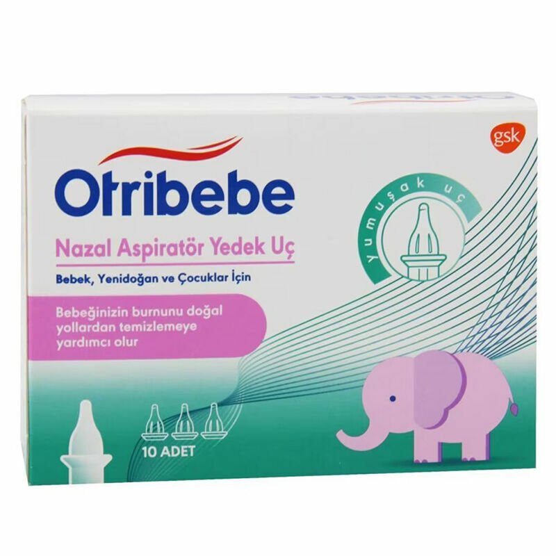 Otribebe Nazal Aspiratör Yedek Ucu 10'lu - (SKT:11/2025)
