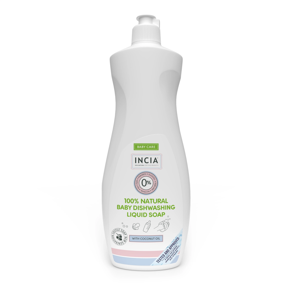 Incia Bebek Bulaşık Sabunu Bitkisel Emzik Biberon Temizleyici Vegan 500 ml - (SKT: 08/2026)