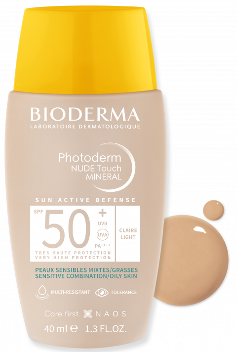 Bioderma Photoderm Nude Touch Light SPF50+ 40 ml - (SKT: 01/2027)