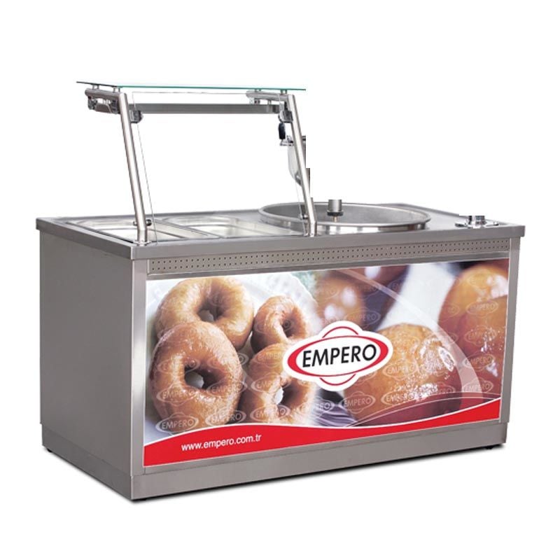 Empero LK.002  Saray ve İzmir Lokma Makinesi Tezgahı Lpg-Ng / Doughnut Machine Table Electrical 220V