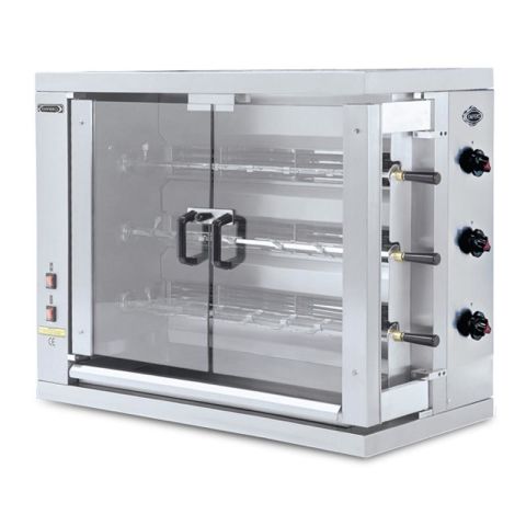 Empero EMP.3EG Piliç Kızartma Makinesi,18\'li Gazlı / Gas Chicken Rotisserie