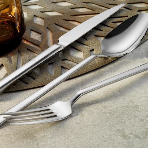 Lugga Doğa Model Ordovr Kaşığı 12 Adet /  Appetzer Spoon