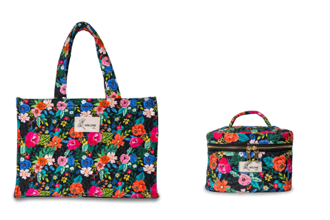 Dark Garden Tote Çanta ve Kozmetik Çantası