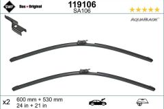 Silecek SÜPÜRgesi öN Takim 600 / 530 Mm Isitmali Cam - Valeo (VAL 119106)