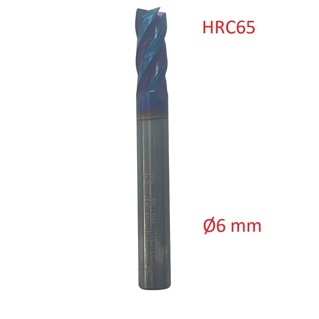 Ø6 x 15 x 50 mm Karbür Freze HRC65