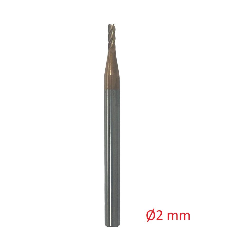 Ø2 x 50 mm Karbür Freze d2:4