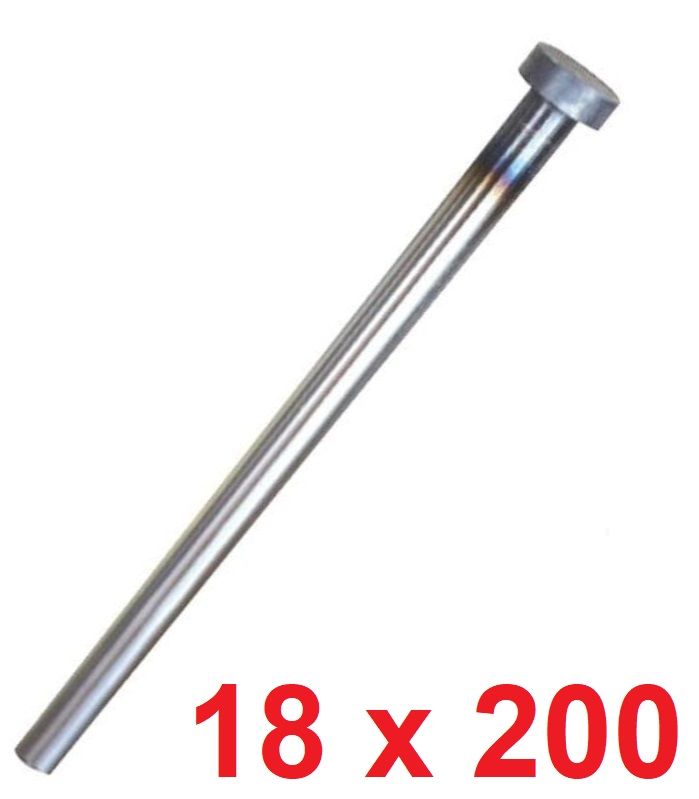 Ø18 x 200 mm Silindir Başlı İtici Pim