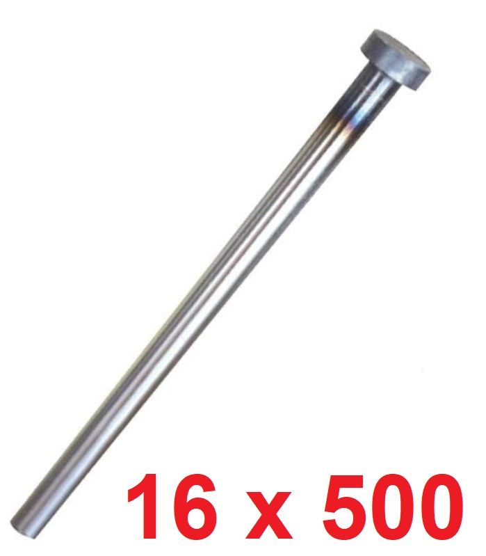 Ø16 x 500 mm Silindir Başlı İtici Pim