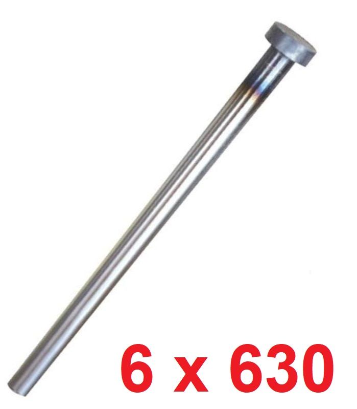 Ø6 x 630 mm Silindir Başlı İtici Pim