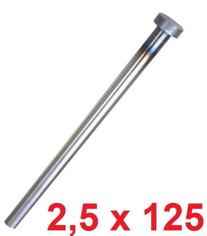 Ø2,5 x 125 mm Silindir Başlı İtici Pim