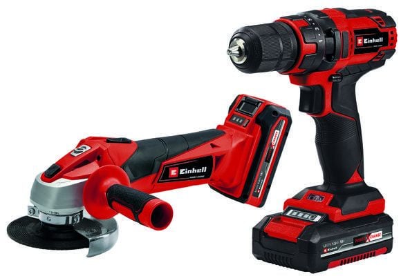 Einhell TC-TK 18 Li Kit CD+AG 1x1.5 Ah + 1x3.0 Ah Akülü Matkap + Taşlama