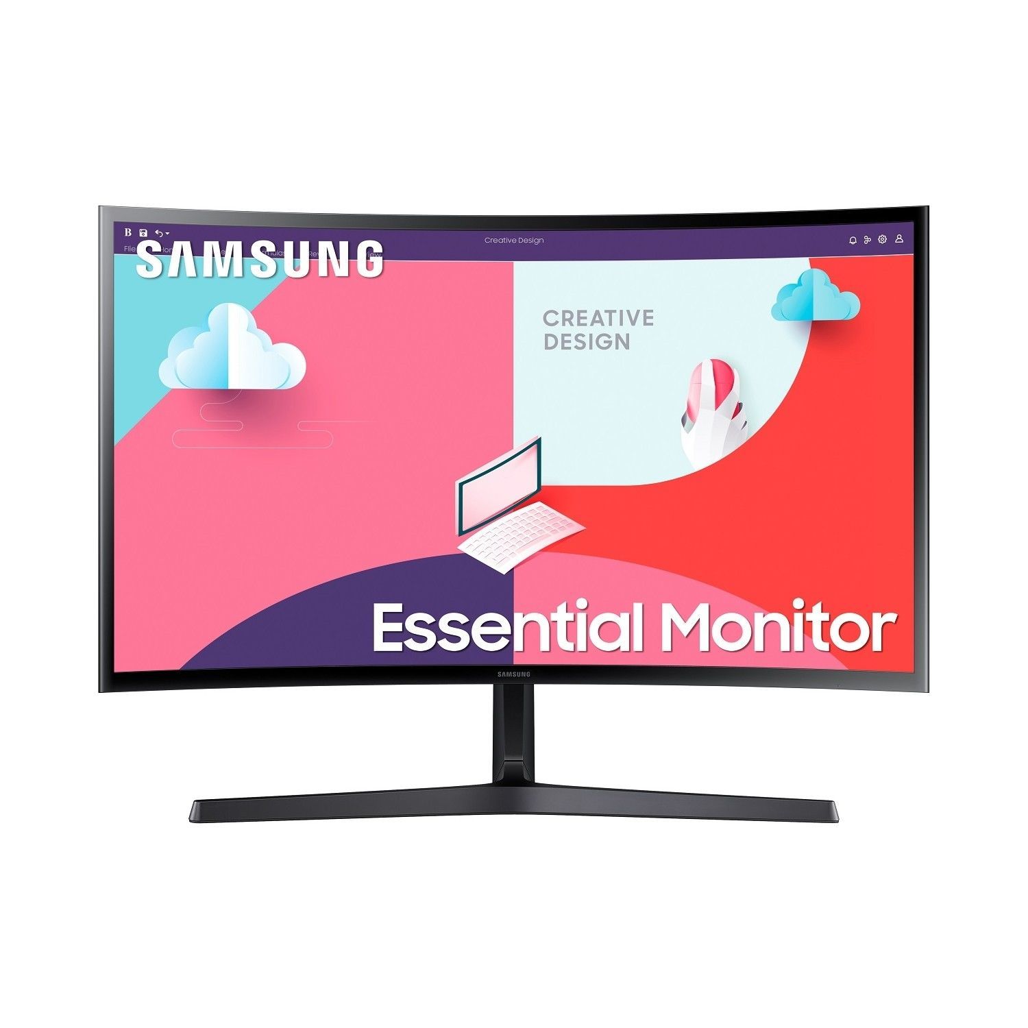 SAMSUNG LS27C366EAUXUF 27'' 4MS 75HZ 1920x1080 VGA/HDMI FULL HD SİYAH IPS LED MONITOR CURVED