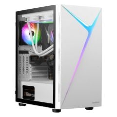 GAMDIAS ARGUS E4 ELITE WH 750W 80+ BR ARGB TEMPERED GLASS USB 3.0 BEYAZ GAMING KASA