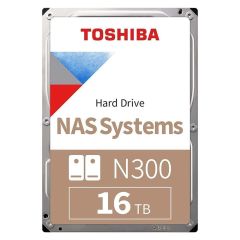 TOSHIBA N300 16TB 7200RPM 512MB SATA3 6Gbit/sn HDWG51GUZSVA NAS HDD