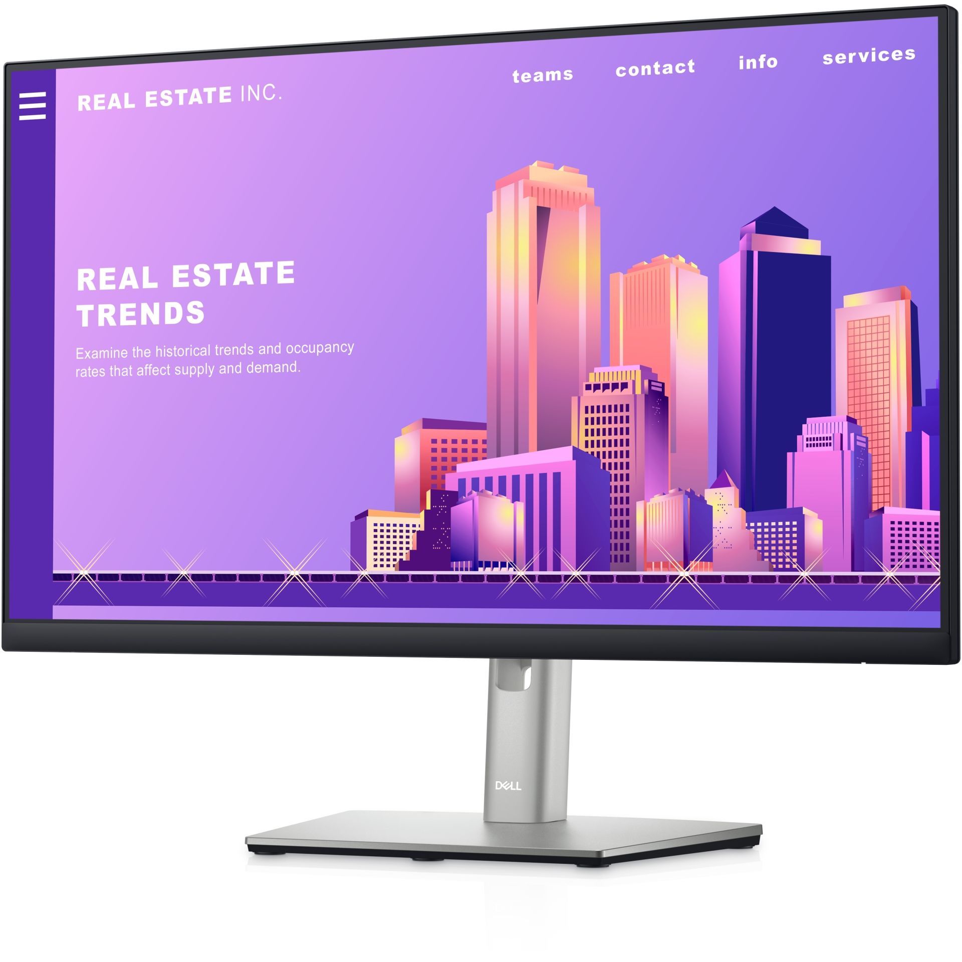 DELL P2422H 23.8'' 8MS 60Hz 1920x1080 VGA/HDMI/DP PIVOT IPS LED MONITOR