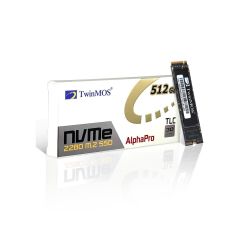 TWINMOS 512GB 2455/1832Mb/s M2 PCIe NVME SSD NVMeFGBM2280 3D-NAND