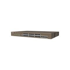 TENDA TEG5328P-24-410W 24 PORT POE 10/100/1000 410W YONETILEBILIR DESKTOP SWITCH