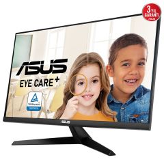 ASUS VY279HGE 27'' 1MS 144Hz Eye Care Oyuncu Monitörü – 27 inç FHD (1920 x 1080), IPS, SmoothMotion, 144Hz, IPS, 1ms (MPRT), FreeSync Premium™, Eye Care Plus teknolojisi, Mavi Işık Filtresi, Flicker Free, anti bakteriyel kaplama
