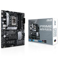 ASUS PRIME H670-PLUS D4 4xDDR4 HDMI/DP 3xM.2 1xGLAN 1700P ANAKART