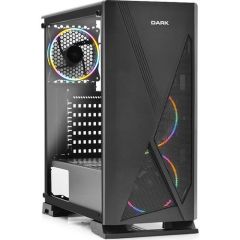DARK RAIDER 400W 3x12CM RGB FAN ATX PENCERELİ 2xUSB2.0/1xUSB3.0 SİYAH GAMING KASA DKCHRAIDER400