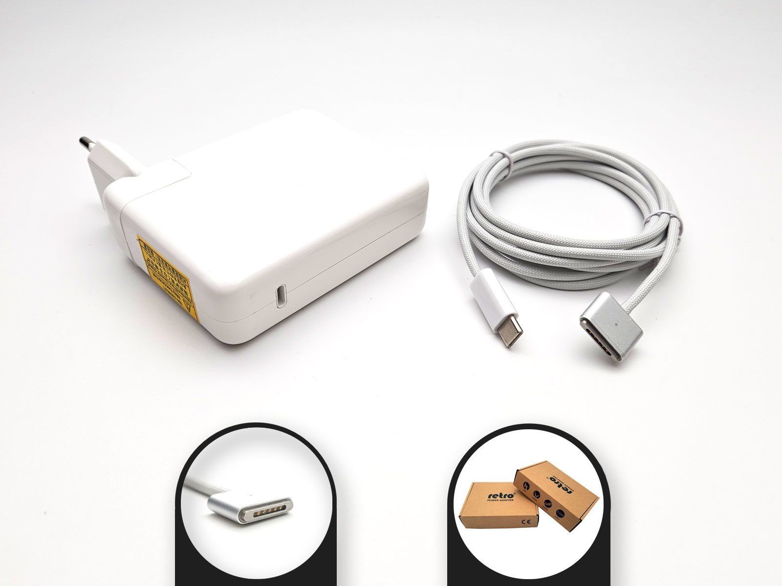 RETRO Apple MacBook 140W USB-C PD Adaptör RPA-AC327