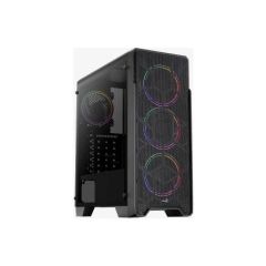 AEROCOOL ORE SATURN 600W 80+ 4x12CM FRGB FAN MIDI TOWER  SİYAH GAMING KASA AE-ORS-680