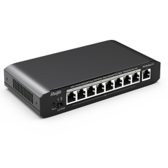 Reyee RG-ES109G-LP-L 9 Portlu, 10/100/1000 Gigabit, Tak Çalıştır Switch, 8 Port PoE+ (54W)