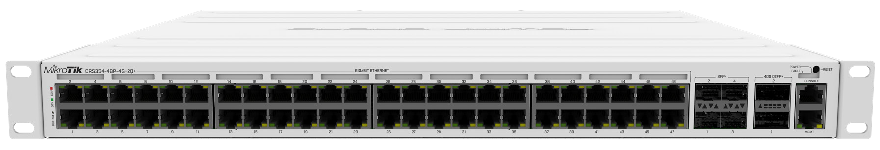 CRS354 48Port Gigabit -4SFP Plus(10G)-2QSFP(40G)-RackMount