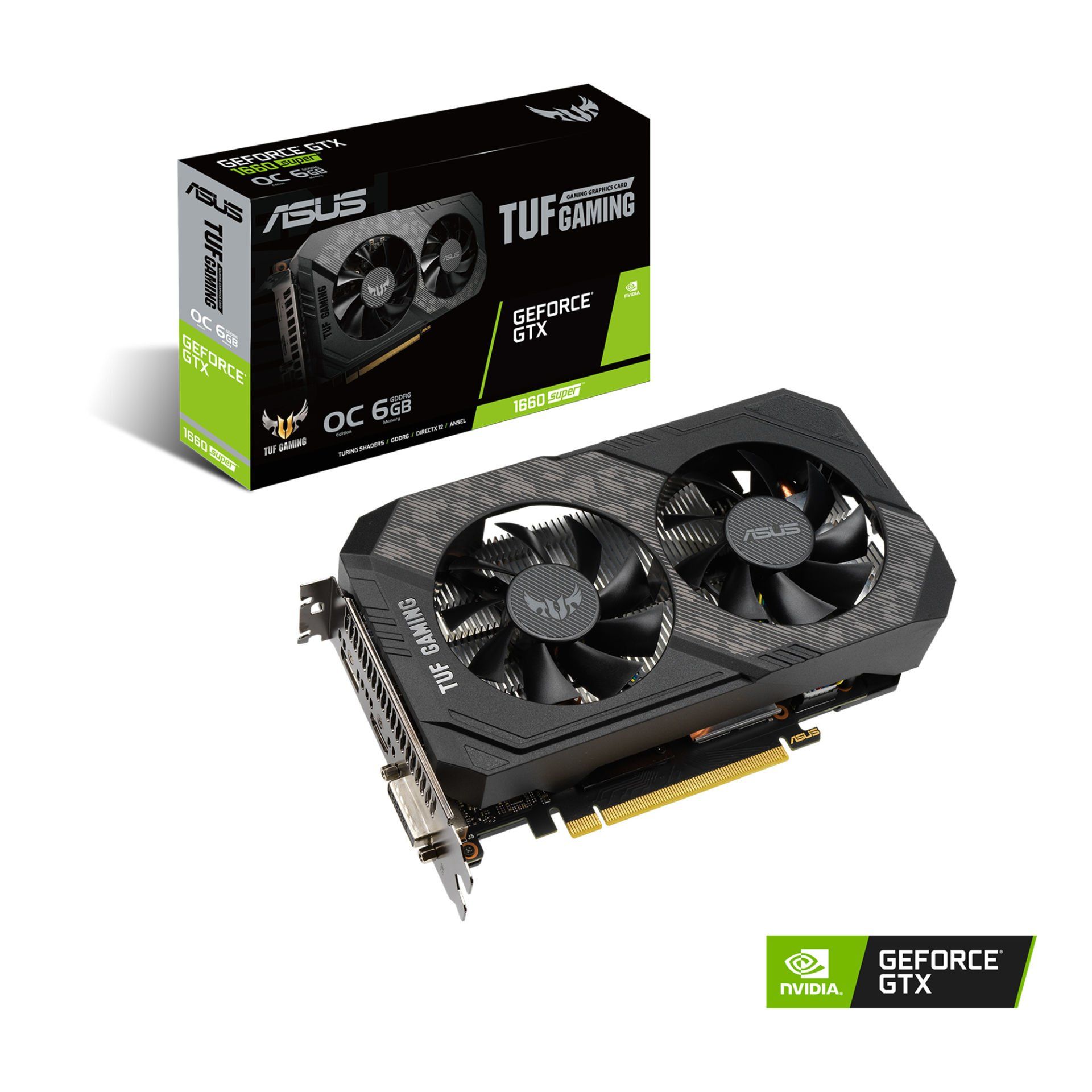 ASUS TUF-GTX1660S-O6G-GAMING GTX1660 6GB GDDR6 192Bit DVI/DP 16X DX12