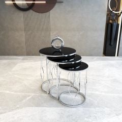 Oval Telli Zigon Sehpa
