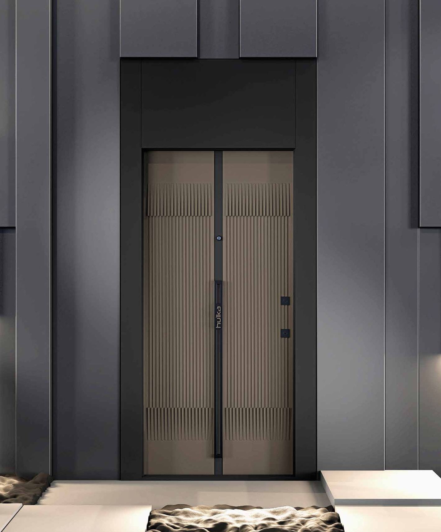 Porte en acier d'agate
