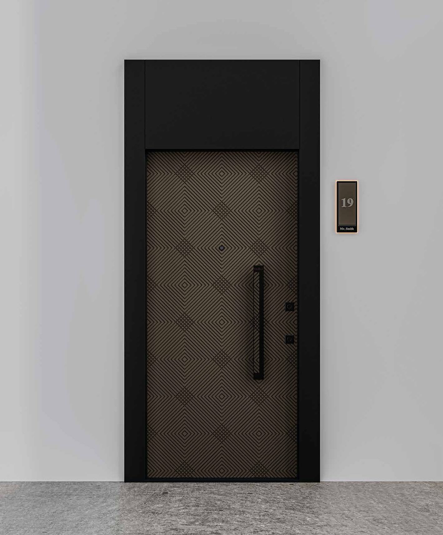 Porte en acier lapis