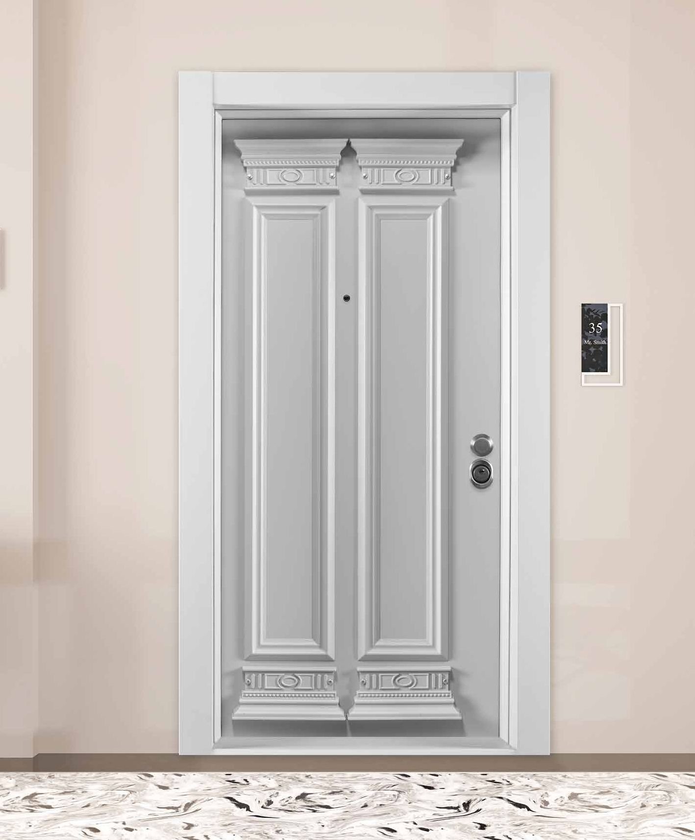 Flora Glass Steel Door