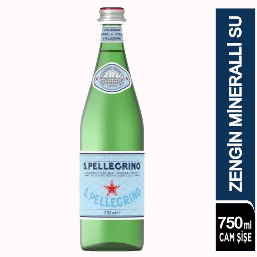 San Pellegrino Doğal Zengin Mineralli Su 750 Ml