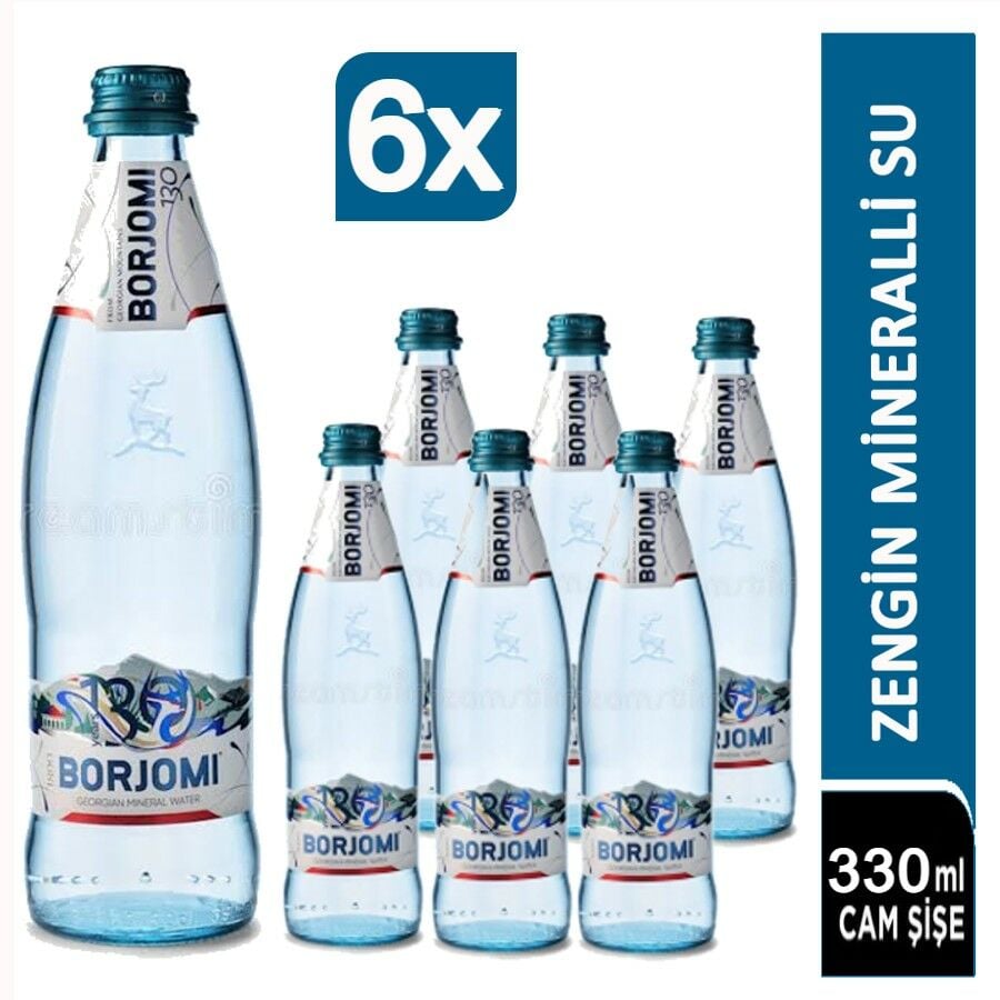 Borjomi Doğal Zengin Mineralli Su 6x330ml