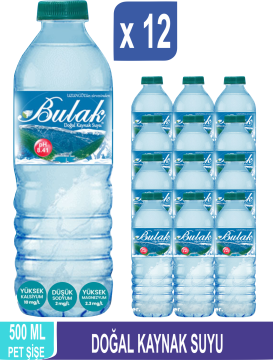 BULAK Doğal Kaynak Suyu 500 ML x 12