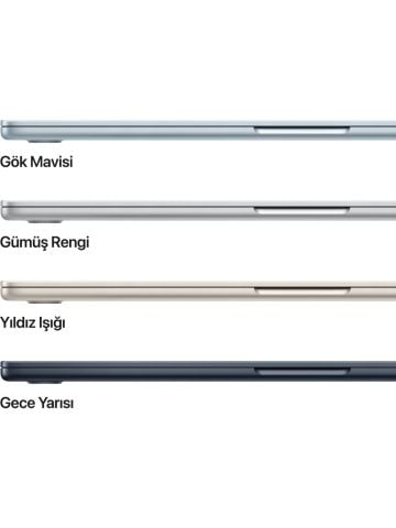 MacBook Air M4 16GB 512GB SSD macOS 15'' Taşınabilir Bilgisayar Gök Mavisi