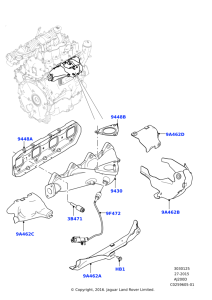 Manifold Saplaması-Lr073663-Jde36455 (Jaguar)-/Range Rover Sport