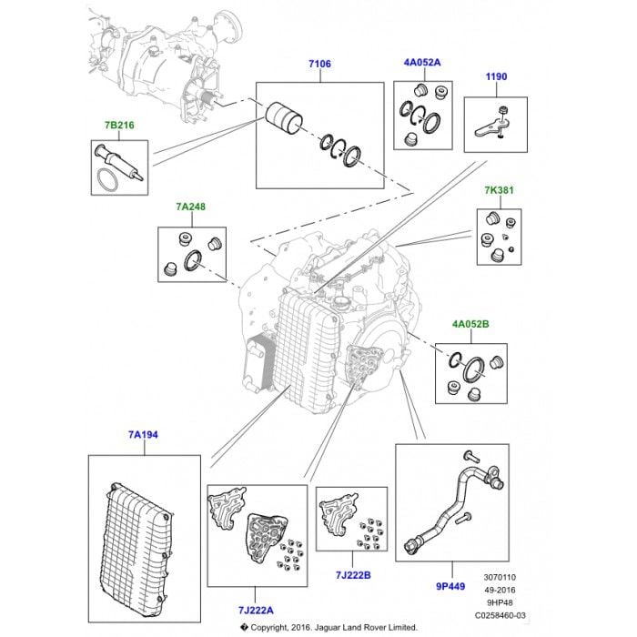 Şanzıman Çıkış Mil Oring Takımı-Lr123856-Lr049881-T4A19468 (Jaguar)-T4A33617 (Jaguar)-/Range Rover Sport